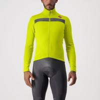 CASTELLI Cyklistický dres s dlouhým rukávem zimní - PURO 3 - žlutá 2XL