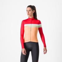 CASTELLI Cyklistický dres s dlouhým rukávem zimní - TORNARE W - oranžová M