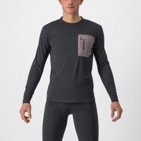 CASTELLI Cyklistický dres s dlouhým rukávem zimní - UNLIMITED MERINO - černá M