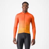 CASTELLI Cyklistický dres s dlouhým rukávem zimní - UNLIMITED THERMAL - oranžová L