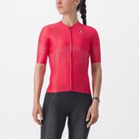 CASTELLI Cyklistický dres s krátkým rukávem - AERO PRO W - červená L