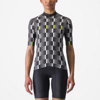 CASTELLI Cyklistický dres s krátkým rukávem - DIMENSIONE - černá/bílá