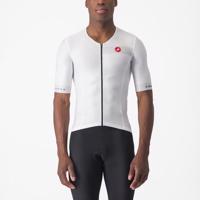 CASTELLI Cyklistický dres s krátkým rukávem - FREE SPEED 2 RACE - bílá/černá XL