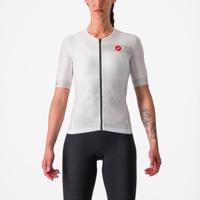 CASTELLI Cyklistický dres s krátkým rukávem - FREE SPEED 2W RACE - bílá/černá XS