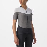 CASTELLI Cyklistický dres s krátkým rukávem - GRADIENT COLOR BLOCK - šedá S