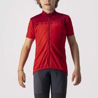 CASTELLI Cyklistický dres s krátkým rukávem - NEO PROLOGO KIDS - červená 10Y