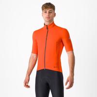 CASTELLI Cyklistický dres s krátkým rukávem - PERFETTO ROS 2 WIND - oranžová M