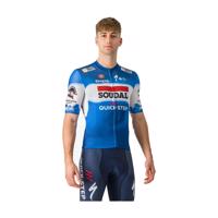 CASTELLI Cyklistický dres s krátkým rukávem - SOUDAL QUICK-STEP 2024 COMPETIZIONE 3 - modrá/bílá/červená 2XL