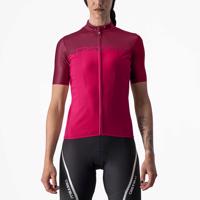 CASTELLI Cyklistický dres s krátkým rukávem - VELOCISSIMA LADY - červená/růžová