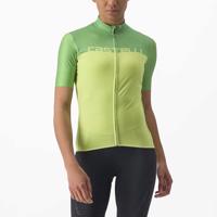 CASTELLI Cyklistický dres s krátkým rukávem - VELOCISSIMA LADY - zelená/žlutá