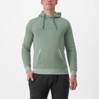 CASTELLI mikina - LOGO HOODIE - světle zelená M