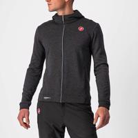 CASTELLI mikina - MILANO FZ FLEECE - černá 2XL