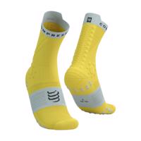 COMPRESSPORT Cyklistické ponožky klasické - PRO RACING SOCKS V4.0 TRAIL - žlutá/modrá 39-41