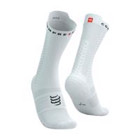 COMPRESSPORT Cyklistické ponožky klasické - PRO RACING V4.0 BIKE - bílá