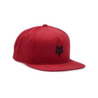 FOX Cyklistická čepice - FOX HEAD SNAPBACK - červená UNI