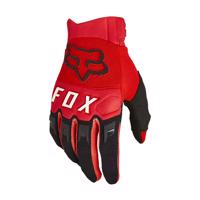 FOX Cyklistické rukavice dlouhoprsté - DIRTPAW GLOVE - černá/červená 2XL