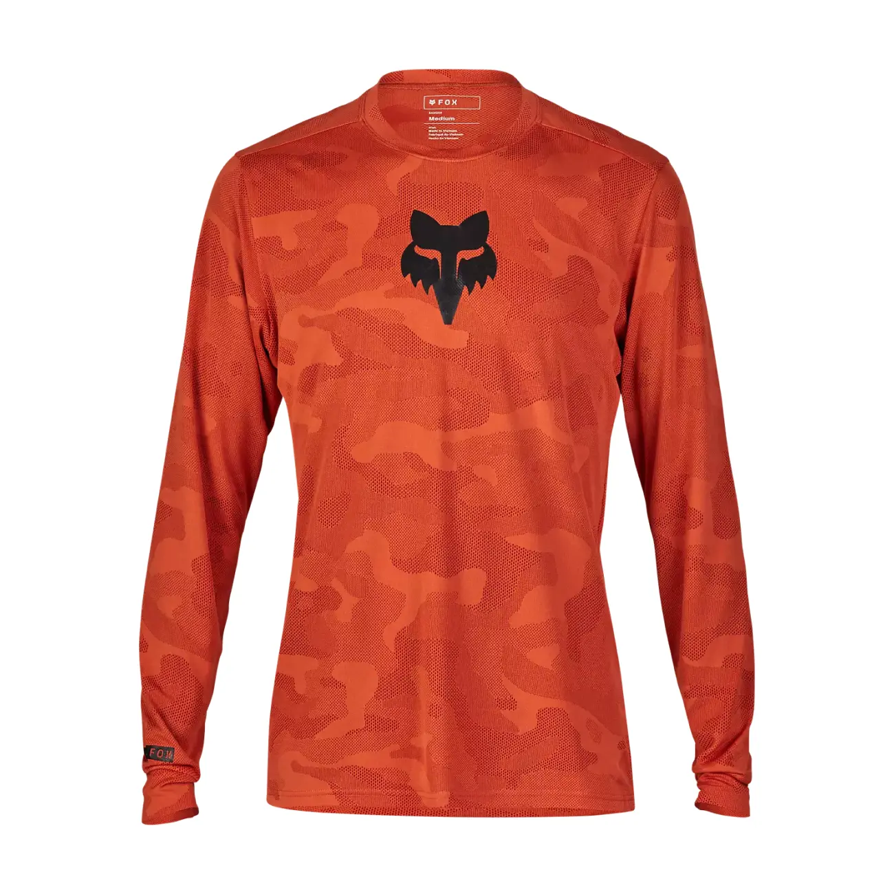 FOX Cyklistický dres s dlouhým rukávem letní - RANGER TRU DRI - oranžová 2XL