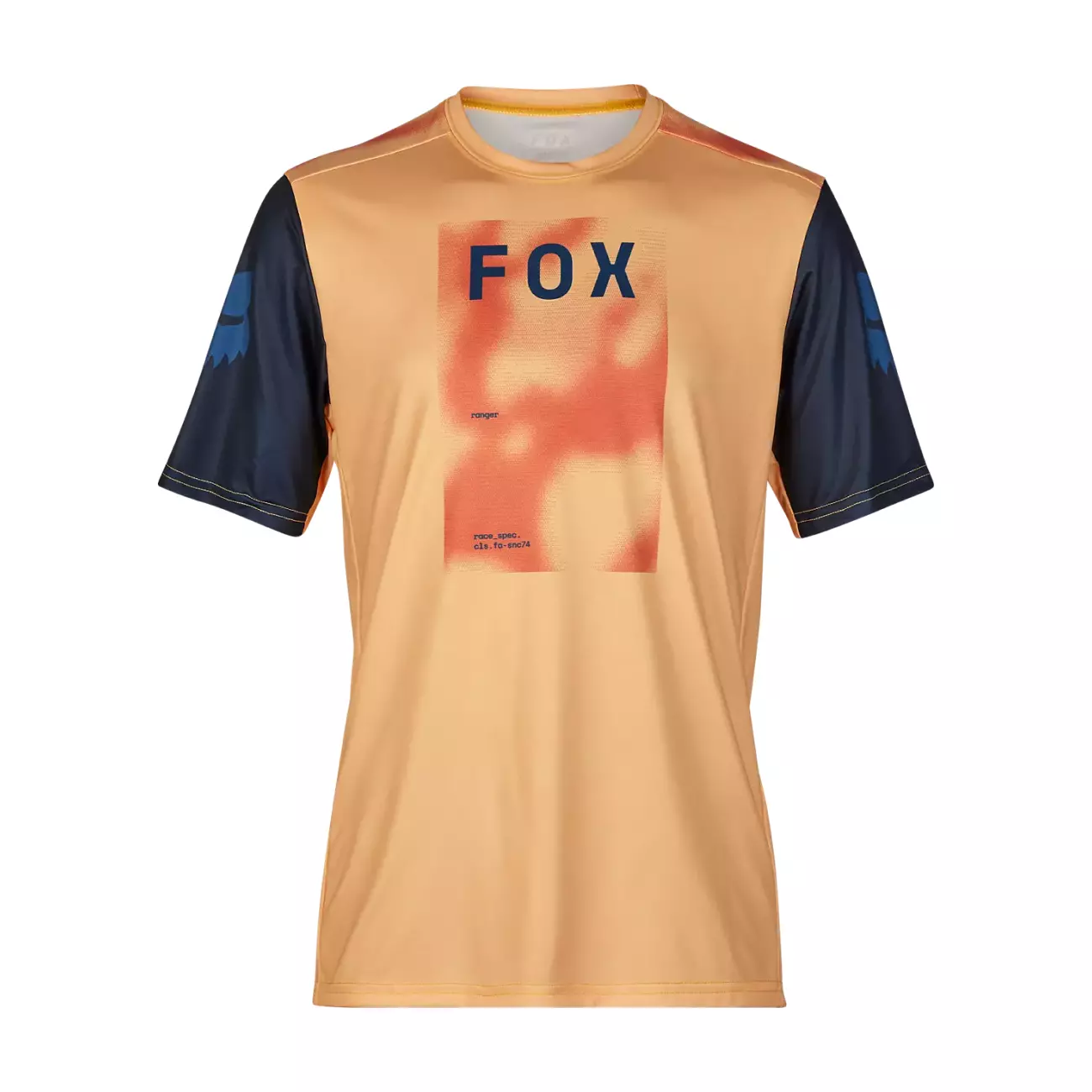 FOX Cyklistický dres s krátkým rukávem - RANGER RACE TAUNT - oranžová M