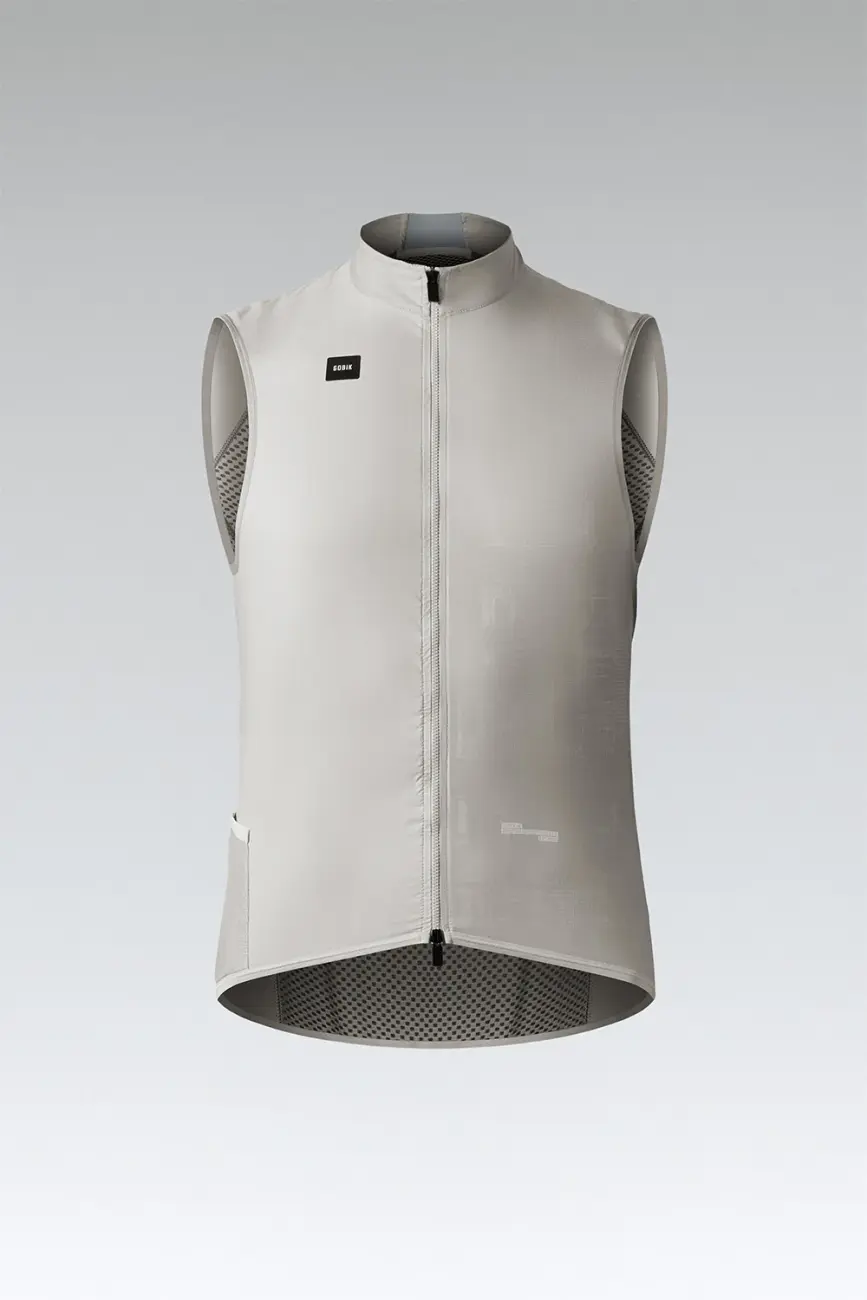 GOBIK Cyklistická vesta - PLUS 2.0 - ivory 2XL