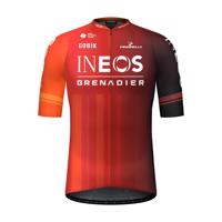 GOBIK Cyklistický dres s krátkým rukávem - ODYSSEY INEOS GRENADIERS 2024 - červená/oranžová M