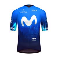 GOBIK Cyklistický dres s krátkým rukávem - ODYSSEY MOVISTAR TEAM 2024 - modrá/bílá 2XL