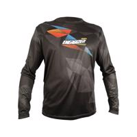 HAVEN Cyklistický dres s dlouhým rukávem letní - ENERGIZER CRAZY LONG - černá/červená/modrá 2XL