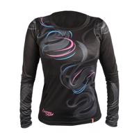 HAVEN Cyklistický dres s dlouhým rukávem letní - ENERGY CRAZY LONG - černá 2XL