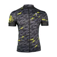 HAVEN Cyklistický dres s krátkým rukávem - SKINFIT NEO - černá/zelená 2XL