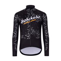 HOLOKOLO Cyklistická zateplená bunda - GRAFFITI - černá 4XL