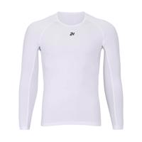 HOLOKOLO Cyklistické triko s dlouhým rukávem - WINTER BASE LAYER - bílá 2XL