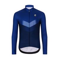 HOLOKOLO Cyklistický dres s dlouhým rukávem zimní - ARROW WINTER - modrá 2XL