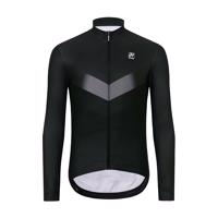 HOLOKOLO Cyklistický dres s dlouhým rukávem zimní - ARROW WINTER - šedá/černá 2XL