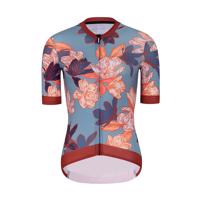 HOLOKOLO Cyklistický dres s krátkým rukávem - BLOOM ELITE LADY - vícebarevná/hnědá XS