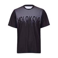 HOLOKOLO Cyklistický dres s krátkým rukávem - FORCE MTB - černá/bílá 2XL