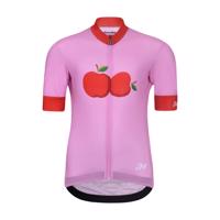 HOLOKOLO Cyklistický dres s krátkým rukávem - FRUIT - růžová/červená M-145cm