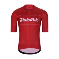 HOLOKOLO Cyklistický dres s krátkým rukávem - GEAR UP - červená 5XL