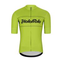 HOLOKOLO Cyklistický dres s krátkým rukávem - GEAR UP - žlutá 3XL