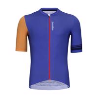 HOLOKOLO Cyklistický dres s krátkým rukávem - GREAT ELITE - oranžová/modrá 4XL