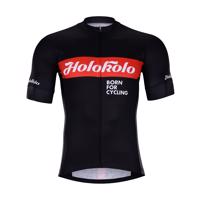 HOLOKOLO Cyklistický dres s krátkým rukávem - OBSIDIAN - černá/červená XS