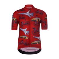 HOLOKOLO Cyklistický dres s krátkým rukávem - SPEED - červená M-145cm