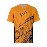 HOLOKOLO Cyklistický dres s krátkým rukávem - UNIVERSE MTB - černá/oranžová XL