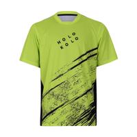 HOLOKOLO Cyklistický dres s krátkým rukávem - UNIVERSE MTB - žlutá/černá 2XL