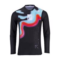 KENNY Cyklistický dres s dlouhým rukávem letní - CHARGER 24 - růžová/modrá/černá 2XL