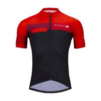 KENNY Cyklistický dres s krátkým rukávem - TECH SUMMER - červená/černá M