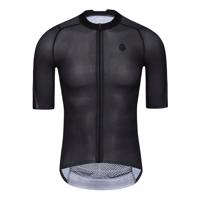 MONTON Cyklistický dres s krátkým rukávem - PRO CARBONFIBER - černá