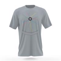 NU. BY HOLOKOLO Cyklistické triko s krátkým rukávem - RIDE THIS WAY - šedá/vícebarevná S