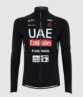 PISSEI Cyklistická zateplená bunda - UAE TEAM EMIRATES 2024 - černá 2XL