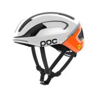 POC Cyklistická přilba - OMNE BEACON MIPS - bílá/oranžová (50–56 cm)