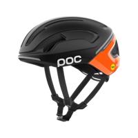 POC Cyklistická přilba - OMNE BEACON MIPS - černá/oranžová (50–56 cm)