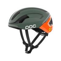 POC Cyklistická přilba - OMNE BEACON MIPS - zelená/oranžová (50–56 cm)